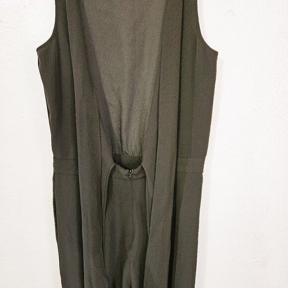 RENAME Bare Tie Back Straight Leg Black Women's Party Jumpsuit Size M - Picture 5 of 9